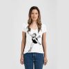 Ladies Slim Fit V Neck Poly-Rich Tee Thumbnail