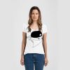 Ladies Slim Fit V Neck Poly-Rich Tee Thumbnail
