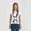 Ladies Slim Fit V Neck Poly-Rich Tee Thumbnail