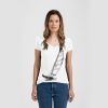 Ladies Slim Fit V Neck Poly-Rich Tee Thumbnail