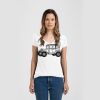 Ladies Slim Fit V Neck Poly-Rich Tee Thumbnail