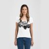 Ladies Slim Fit V Neck Poly-Rich Tee Thumbnail