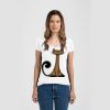 Ladies Slim Fit V Neck Poly-Rich Tee Thumbnail