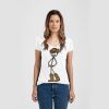 Ladies Slim Fit V Neck Poly-Rich Tee Thumbnail