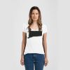 Ladies Slim Fit V Neck Poly-Rich Tee Thumbnail