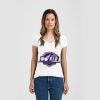 Ladies Slim Fit V Neck Poly-Rich Tee Thumbnail