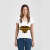 Ladies Slim Fit V Neck Poly-Rich Tee Thumbnail
