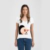 Ladies Slim Fit V Neck Poly-Rich Tee Thumbnail