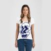Ladies Slim Fit V Neck Poly-Rich Tee Thumbnail