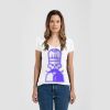 Ladies Slim Fit V Neck Poly-Rich Tee Thumbnail