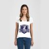 Ladies Slim Fit V Neck Poly-Rich Tee Thumbnail