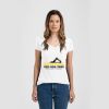 Ladies Slim Fit V Neck Poly-Rich Tee Thumbnail