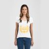 Ladies Slim Fit V Neck Poly-Rich Tee Thumbnail