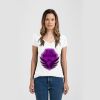Ladies Slim Fit V Neck Poly-Rich Tee Thumbnail