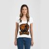 Ladies Slim Fit V Neck Poly-Rich Tee Thumbnail