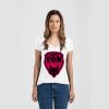 Ladies Slim Fit V Neck Poly-Rich Tee Thumbnail