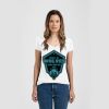 Ladies Slim Fit V Neck Poly-Rich Tee Thumbnail