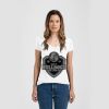 Ladies Slim Fit V Neck Poly-Rich Tee Thumbnail
