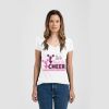 Ladies Slim Fit V Neck Poly-Rich Tee Thumbnail