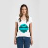 Ladies Slim Fit V Neck Poly-Rich Tee Thumbnail