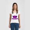 Ladies Slim Fit V Neck Poly-Rich Tee Thumbnail