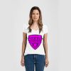 Ladies Slim Fit V Neck Poly-Rich Tee Thumbnail