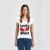 Ladies Slim Fit V Neck Poly-Rich Tee Thumbnail