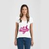 Ladies Slim Fit V Neck Poly-Rich Tee Thumbnail