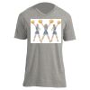 Unisex V Neck Poly-Rich Tee Thumbnail