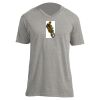 Unisex V Neck Poly-Rich Tee Thumbnail