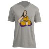 Unisex V Neck Poly-Rich Tee Thumbnail