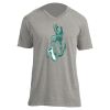 Unisex V Neck Poly-Rich Tee Thumbnail