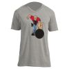 Unisex V Neck Poly-Rich Tee Thumbnail