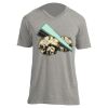 Unisex V Neck Poly-Rich Tee Thumbnail
