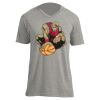 Unisex V Neck Poly-Rich Tee Thumbnail
