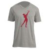 Unisex V Neck Poly-Rich Tee Thumbnail