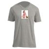 Unisex V Neck Poly-Rich Tee Thumbnail