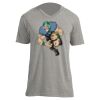 Unisex V Neck Poly-Rich Tee Thumbnail