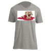 Unisex V Neck Poly-Rich Tee Thumbnail