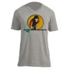 Unisex V Neck Poly-Rich Tee Thumbnail