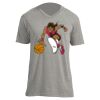 Unisex V Neck Poly-Rich Tee Thumbnail