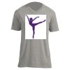 Unisex V Neck Poly-Rich Tee Thumbnail