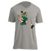 Unisex V Neck Poly-Rich Tee Thumbnail