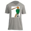 Unisex V Neck Poly-Rich Tee Thumbnail
