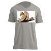Unisex V Neck Poly-Rich Tee Thumbnail