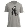 Unisex V Neck Poly-Rich Tee Thumbnail