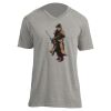 Unisex V Neck Poly-Rich Tee Thumbnail