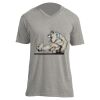 Unisex V Neck Poly-Rich Tee Thumbnail