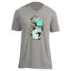 Unisex V Neck Poly-Rich Tee Thumbnail
