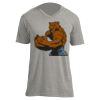 Unisex V Neck Poly-Rich Tee Thumbnail